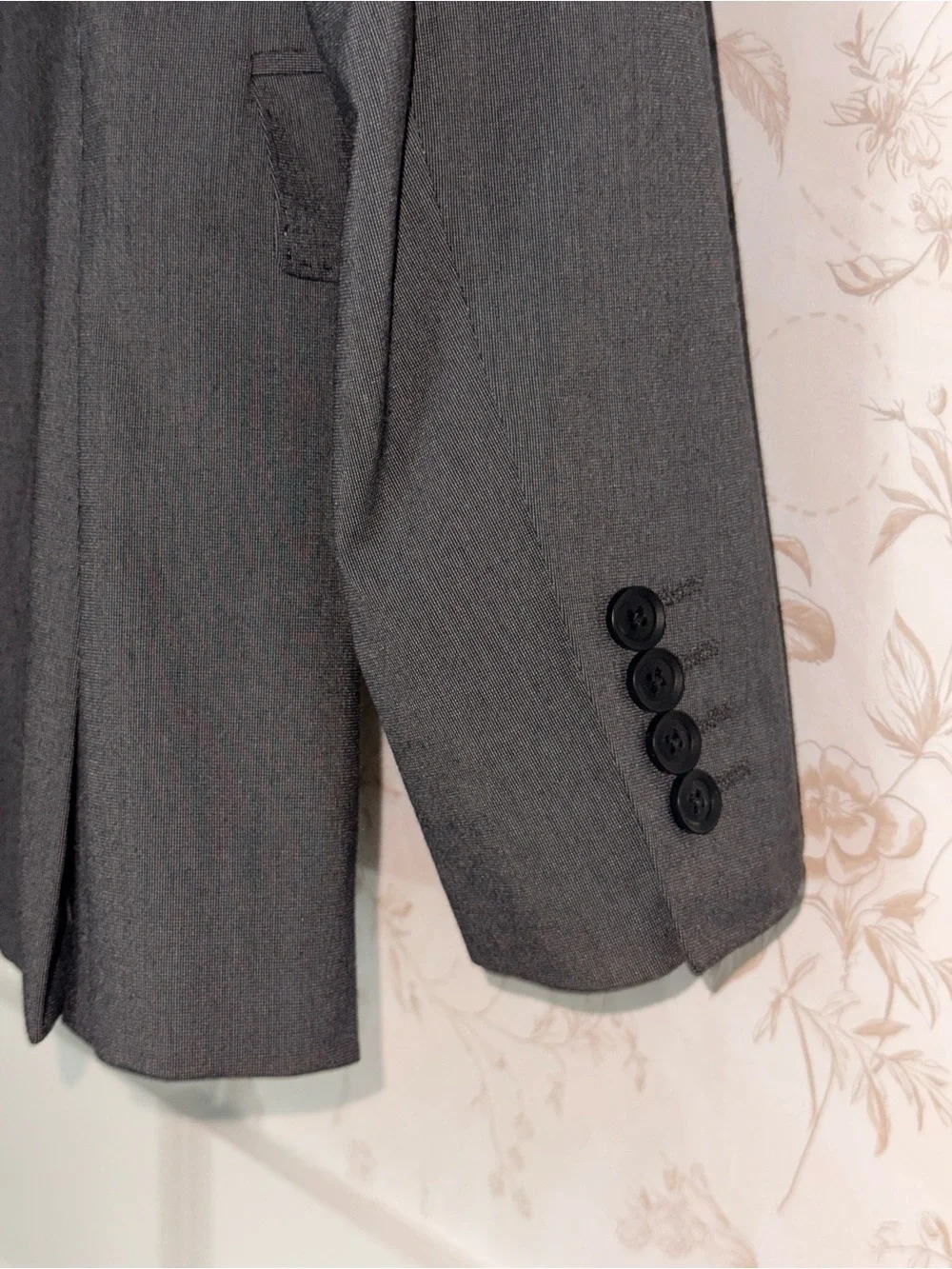 jf j.ferrar Charcoal Two-Button Sport Coat